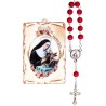 Dizainier bois de rose Ø 7 mm avec cadre bois image collée H. 7 x 5 cm, livre en sachet.
