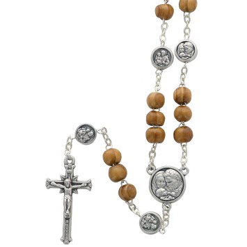 Chapelet de dévotion aux 7 Douleurs et 7 Allégresses de saint Joseph, livré en sachet avec notice explicative
