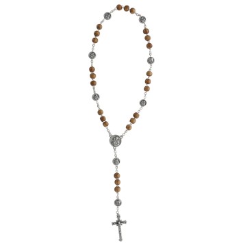 Chapelet de dévotion aux 7 Douleurs et 7 Allégresses de saint Joseph, livré en sachet avec notice explicative