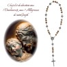Chapelet de dévotion aux 7 Douleurs et 7 Allégresses de saint Joseph, livré en sachet avec notice explicative