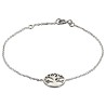Bracelet en argent 925 (1,36 g), ajustable sur chaîne avec médaille Arbre de Vie Ø 1,1 cm. Livré en boîte.