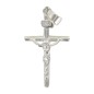 Croix de cou bâton en argent 925 °/°° avec Christ H. 2,3 cm (1,01 g). Livrée en boite.