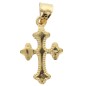 Croix de cou orthodoxe en plaqué or H 1,6 cm Livrée en boite..