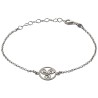 Bracelet en argent 925 °/°° ajustable sur chaine avec médaille triskel (2,3 g). Livré en boite..