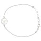 Bracelet en argent 925 °/°° ajustable sur chaine avec médaille triskel (2,3 g). Livré en boite..
