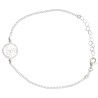 Bracelet en argent 925 °/°° ajustable sur chaine avec médaille triskel (2,3 g). Livré en boite..