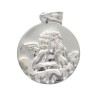Medaille en argent 925 Ø 1,5 cm de l Ange Raphael (1,07 g). Livree en boite..