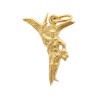 Pendentif en plaqué or 2 cm de saint Michel. Livré en boite..
