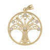 Médaille en plaqué or Ø 2 cm de l'arbre de vie. Livrée en boite..