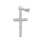 Croix en argent 925 °/°° avec pierres OZ H. 1,5 cm (0,60 g). Livrée en boite.