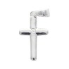 Croix argent 925 °/°° avec pierres OZ au centre H. 1,8 cm (1,20 g). Livrée en boite.