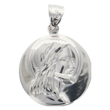 Médaille du visage du Christ en argent 925 °/°° Ø 1,5 (1,10 g). Livrée en boite..