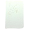 Bloc-notes blanc avec symbole H. 14 x 9 cm.