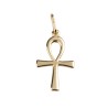 Croix de vie en plaqué or (clé égyptienne) – H. 2 cm. Livrée en boîte..