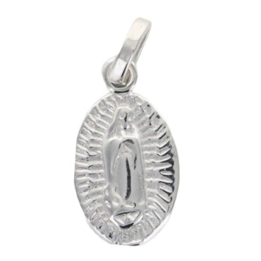 Médaille de la Vierge de Guadalupe en argent 925 °/°° H. 1.4 cm (1.3 g). Livrée en boite..