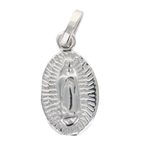 Médaille de la Vierge de Guadalupe en argent 925 °/°° H. 1.4 cm (1.3 g). Livrée en boite..