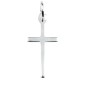 Croix de cou bâton fine en argent 925 °/°° H. 2 cm (0,96 g). Livrée en boite.
