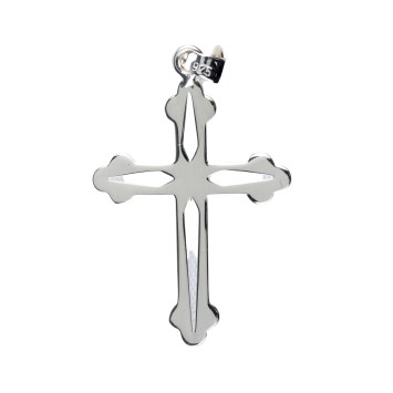 Croix de cou orthodoxe ajourée en argent 925 °/°° H. 2,8 cm (0,72 g). Livrée en boite..