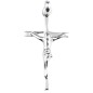 Croix de cou baton en argent 925 °/°°  avec Christ H. 2,4 cm (1,07 g). Livree en boite