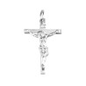 (12707) Croix de cou en argent 925 °/°° avec Christ H. 2,5 cm (1,46 g). Livrée en boite.