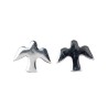 Boucle d'oreille forme colombe 0,9 cm en argent 925 °/°° (0,77 g).