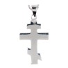 Croix de cou orthodoxe en argent 925 °/°° H. 1,6 cm (0,63 g). Livrée en boite.