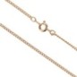 Chaine couleur doree maille gourmette Ø 2 mm, plusieurs longueurs.
