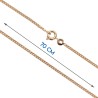 Chaine en plaque or gourmette limee 2 faces, fermoir rond a ressort..