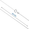 Chaine argent 925 °/°° paloma, fermoir rond a ressort..