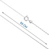 Chaine argent 925 °/°° paloma, fermoir rond a ressort..
