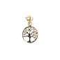 Pendentif arbre de vie Ø 1 cm - OR 375 °/°° (0,27 g).