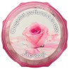Chapelet grains ronds fluo 6 mm sur chaine de couleur argentée longueur jusqu'au coeur 33 cm - Différents parfums..