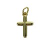Croix de cou bâton petit modèle, dorée supérieur H. 1,2 cm..