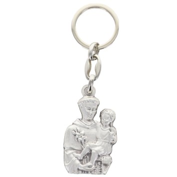 Porte-clés métal, silhouette Saint Antoine – hauteur 5 cm