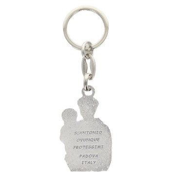 Porte-clés métal, silhouette Saint Antoine – hauteur 5 cm