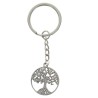 Porte-clés arbre de vie en métal   Ø 3 cm.