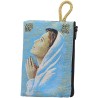 Porte-monnaie icône en tissu, brodé de fil doré, H 10 x 7 cm. plusieurs sujets..