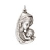 Pendentif de cou de la Vierge à l´enfant en métal couleur argentée H. 3,5 cm..