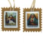 Scapulaire en tissus des 7 douleurs avec explications H. 4,5 x 5 cm. Livre en sachet individuel..