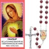 Chapelet de devotion de La Flamme d Amour, avec notice..