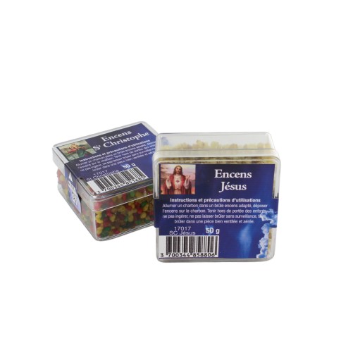 Collection d’encens en grains en boîte de 50 g. Plusieurs modèles disponibles pour varier les senteurs selon vos envies..