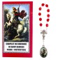 Couronne de dévotion de saint Georges avec notice explicative, livre en sachet individuel..