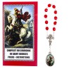 Couronne de dévotion de saint Georges avec notice explicative, livre en sachet individuel..