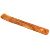 Brûle-encens en bois décoré pour bâtonnets, 26 × 3,5 cm. Boîte de 4..