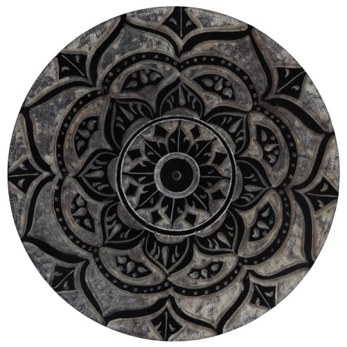 Brûle-encens en stéatite décorée pour bâtonnets, Ø 9 cm. Livré en boîte individuelle..