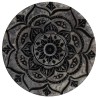 Brûle-encens en stéatite décorée pour bâtonnets, Ø 9 cm. Livré en boîte individuelle..