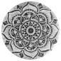 Brûle-encens en stéatite décorée pour bâtonnets, Ø 9 cm. Livré en boîte individuelle..
