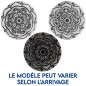 Brûle-encens en stéatite décorée pour bâtonnets, Ø 9 cm. Livré en boîte individuelle..
