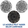 Brûle-encens en stéatite décorée pour bâtonnets, Ø 9 cm. Livré en boîte individuelle..