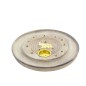 Brule encens rond pour batonnets ou cones en bois style bois brule avec elephant  Ø 10 cm. BOITE DE 2.